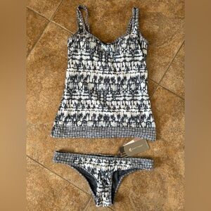 Moontide Black and White Tankini Set BNWT